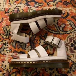 Dr. Martens Baby Blue Clarissa Leather Sandals